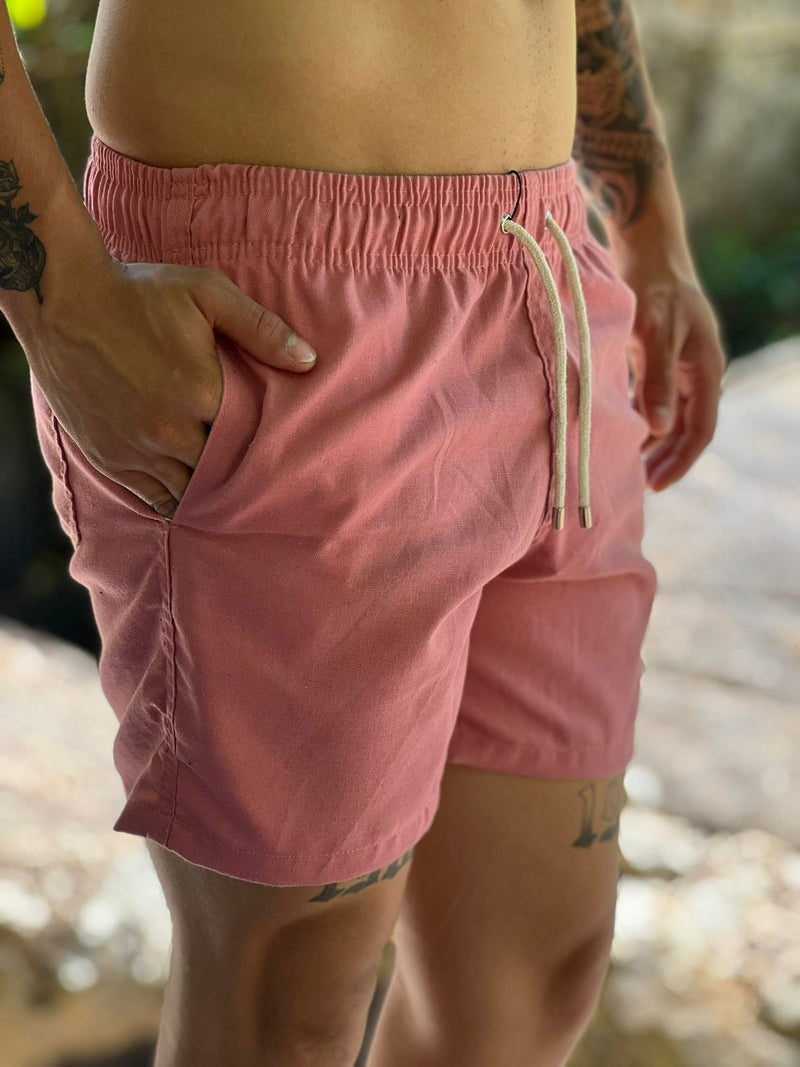 Short  Linho Premium - Rosa