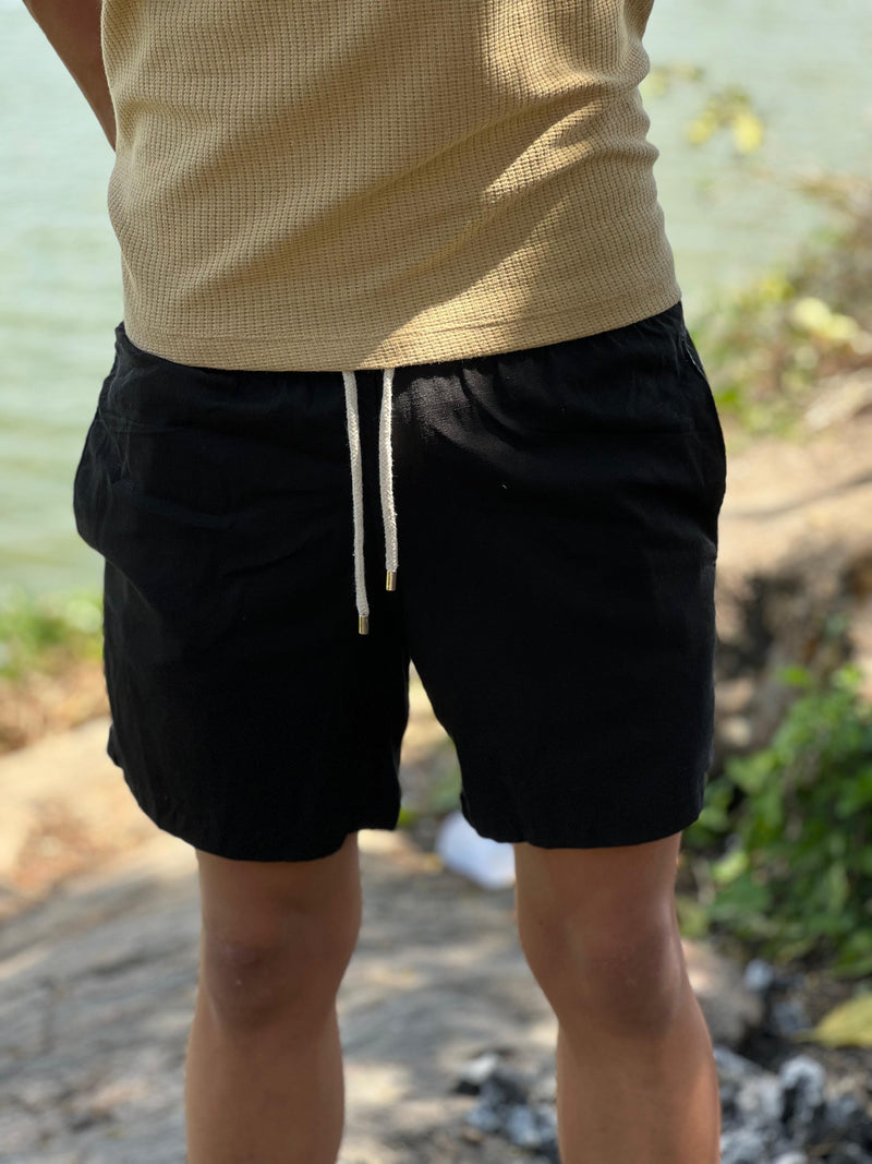 Short Linho Premium - Preto